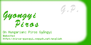 gyongyi piros business card
